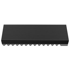 Пасивен охладител Jonsbo M.2 SSD, оребрен, Сив