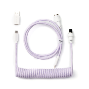 Кабел за клавиатура Keychron Coiled Aviator Light Purple