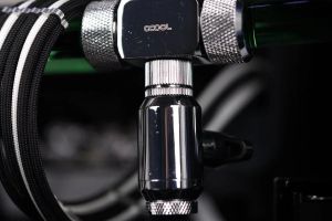 Сферичен кран Alphacool, Вътрешна резба G1/4, Черен мат