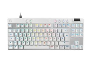 Геймърска механична клавиатура Logitech G Pro X RAPID TKL, Magnetic Analog Switch, Бял