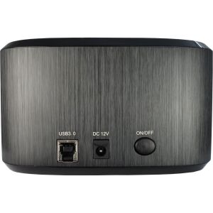 Криптираща докинг станция Inter-Tech Argus GD-PDLK02 за 2.5" или 3.5" SSD/HDD, 256-bit AES encryption