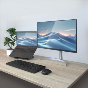 Сгъваема стойка за лаптоп ACT AC8145, 5 позиции, Черен