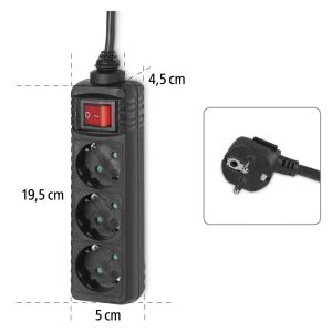 Разклонител HAMA 108835, 3гнезда, 108835