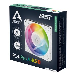 Вентилатор ARCTIC P14 Pro White A-RGB - 140mm PWM