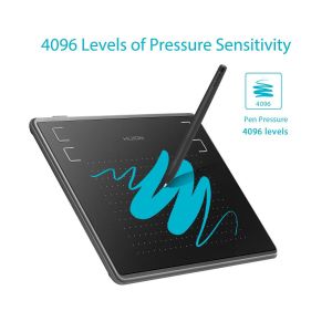 Графичен таблет HUION Inspiroy H430P, USB, Черен