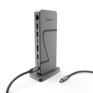 HAMA Докинг станция "Connect2Office Speed", USB4, USB-C, PD, 40 Gbit/s, 10 порта