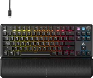 Геймърскa механична клавиатура Corsair K70 PRO TKL RGB, MGX Hyperdrive магнитни суитчове