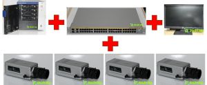 Bundle Система за видеонаблюдение с 4 IP камери