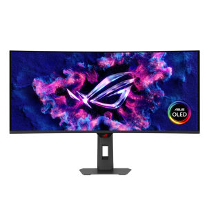 Монитор ASUS ROG Strix OLED XG34WCDG - 34-inch QD-OLED 3440x1440, 1800R Curve, 175Hz, 0.03ms (GTG), ASUS OLED Care Pro, G-Sync
