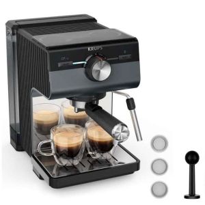 Кафемашина Krups XP384E10 Esp Pump Authentic C90 Alu Eu