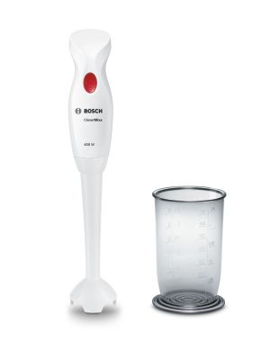 Пасатор Bosch MSM14100, Blender, CleverMixx, 400 W, Included transparent jug, White, deep red