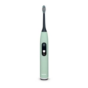 Електрическа четка за зъби Beurer SC 50 peppermint Electric Sonic Toothbrush, up to 80,000 mov/min, 5 cleaning programs: Clean, Sensitive, Polish, Gum Care, Whiten, Pressure sensor , 2-min. timer, Incl. 2 toothbrush heads and magnetic charging plate, 22 d